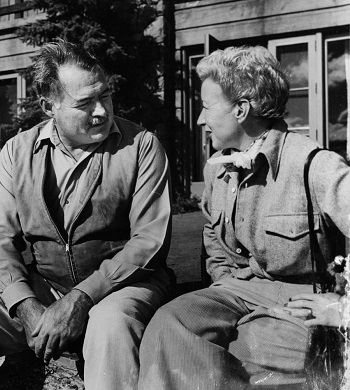 Fotografía antigua de Ernest Hemingway y Mary Welsh Hemingway